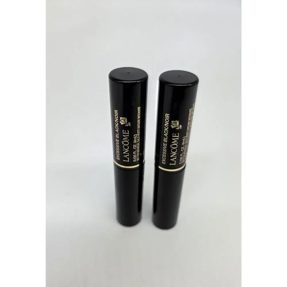 New Lot Of 2 Lancome Hypnose Drama Volume Mascara Excessive Black/Noir 0.135 Fl.